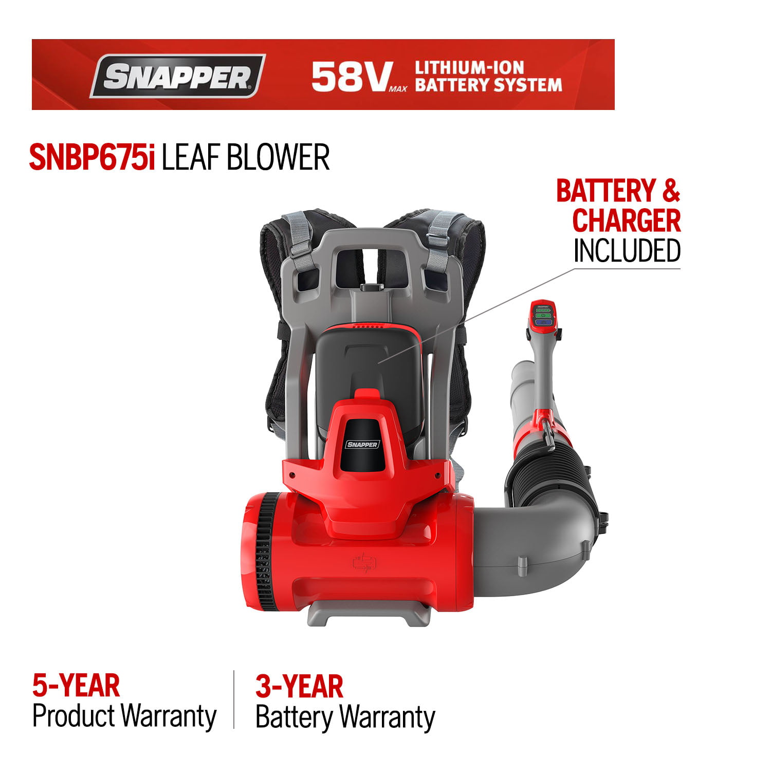 58 Volt Max* Cordless Leaf Blower, Brushless Motor (Battery and