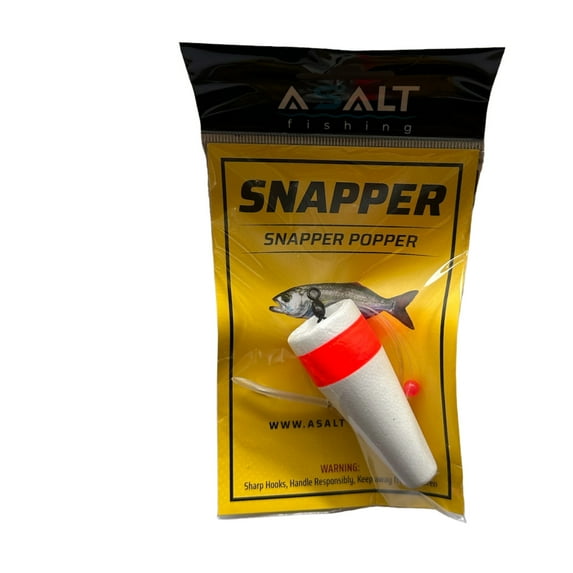 Asalt Fishing Snapper Popper With Tube Worm