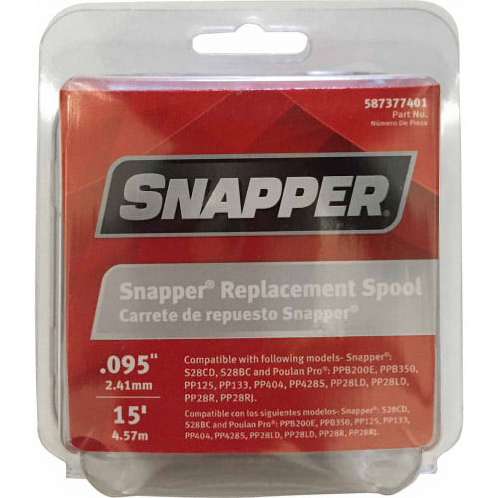Snapper Replacement Trimmer .095 Line and Spool, 15'