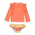 thumbnail image 1 of Snapper Rock girls  Good Vibes Ruffle Swim Set, 3-6M, 1 of 2