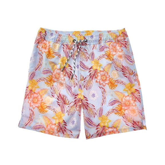 Snapper Rock mens  Boho Tropical Sustainable Volley Swim Short, m, Blue