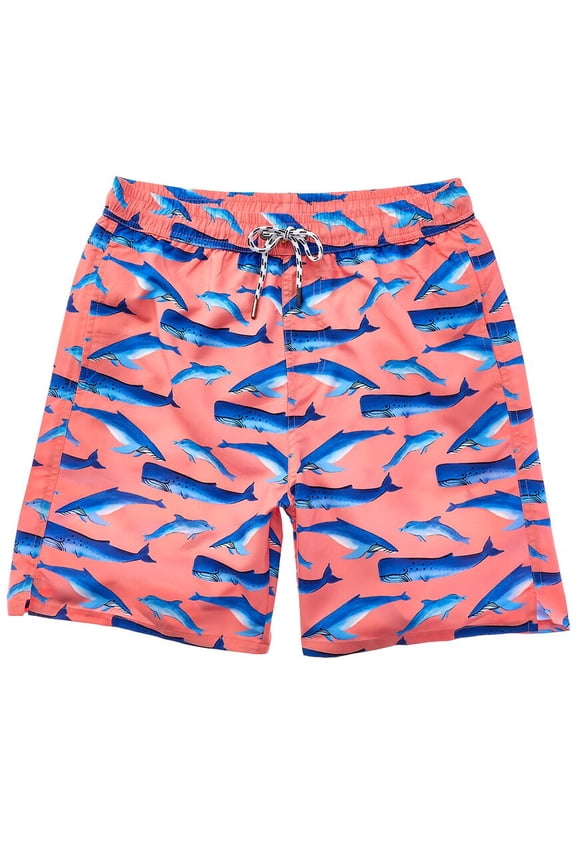 mens Whale Tail Swim Short, s, Orange