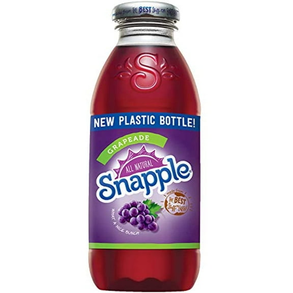 Snapple - 16 Oz (9 Plastic Bottles) (Grapeade, 9 Bottles)