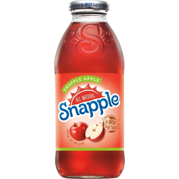Snapple Apple Juice Drink, 16 fl oz Glass Bottle
