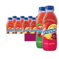thumbnail image 1 of Snapple Apple + Fruit Punch All Natural Fruit Juice Drink,Gluten Free 16 fl oz Plastic Bottles, 12-Pack, 1 of 2