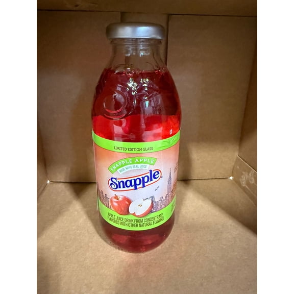 Snapple Apple Glass Bottles 16 fl oz (12 Pack)