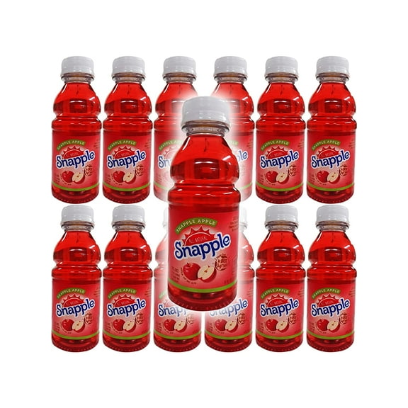 Snapple Apple Tea, Made From The Best Stuff On Earth, All Natural, 8oz Bottle (Pack of 12, Total of 96 Fl Oz)