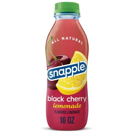 Snapple Black Cherry Lemonade Juice Drink, 16 fl oz, Bottle