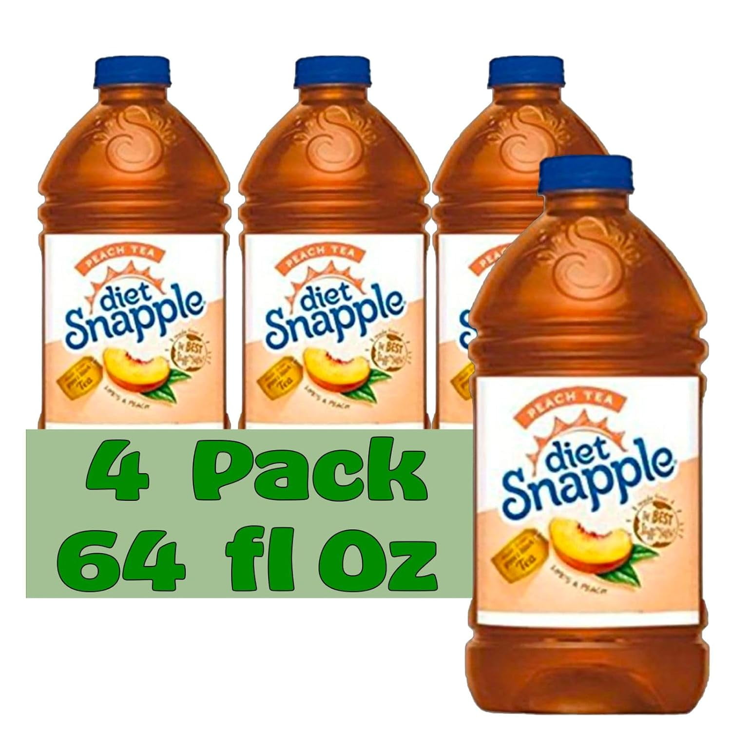 Snapple Diet Peach All Natural Fruit Juice Drink, 64 fl oz Plastic