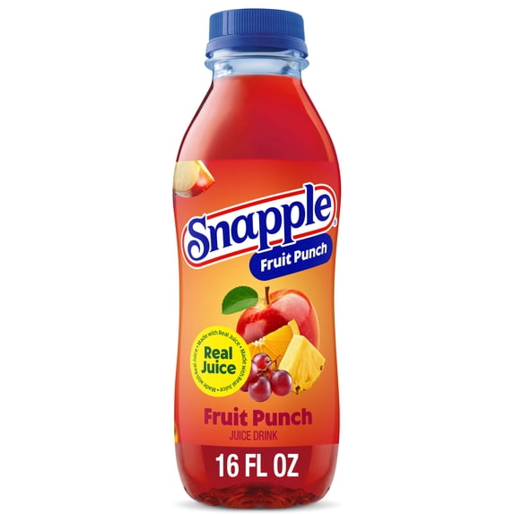 Snapple Fruit Punch Juice Drink, 16 fl oz, Bottle