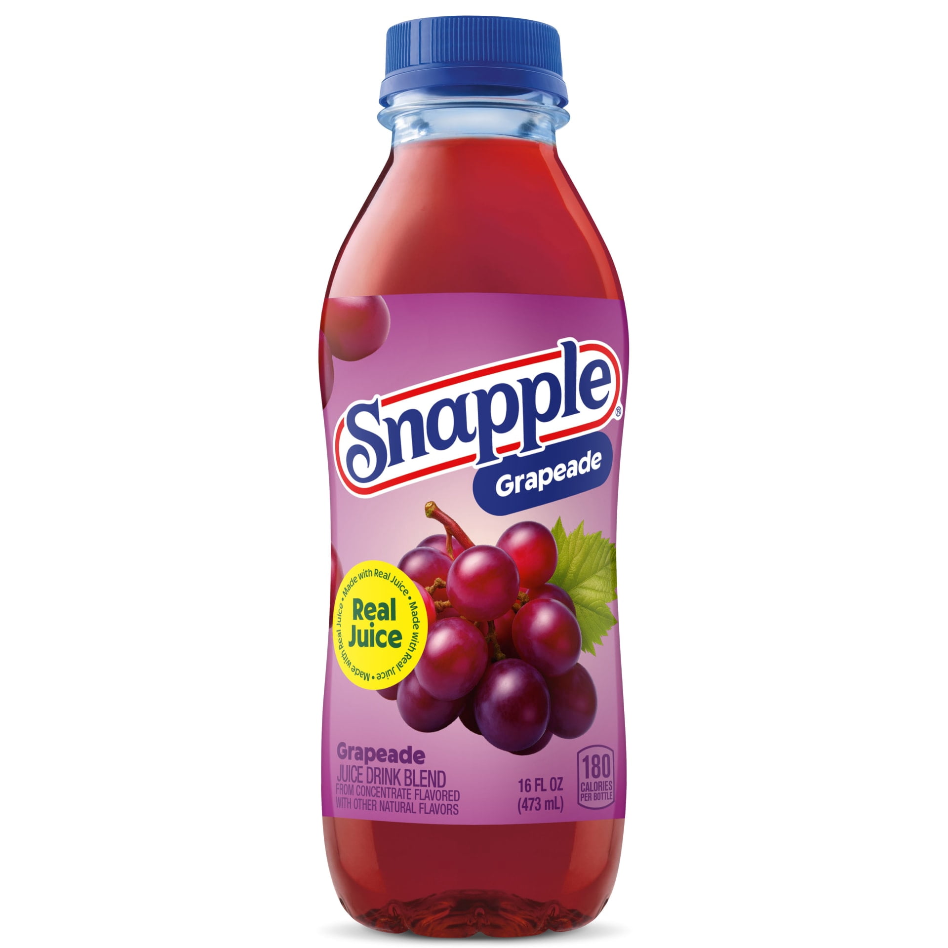 Snapple Grapeade Juice Drink, 16 fl oz, Plastic Bottle - Walmart.com