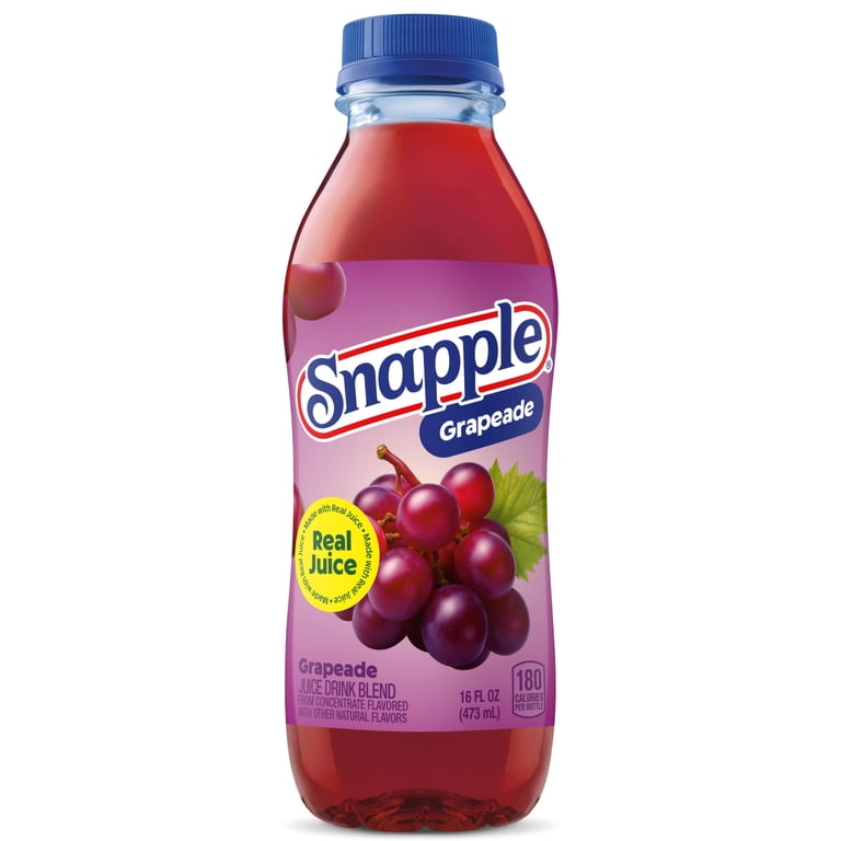 Snapple Grapeade Juice Drink, 16 fl oz, Plastic Bottle - Walmart.com