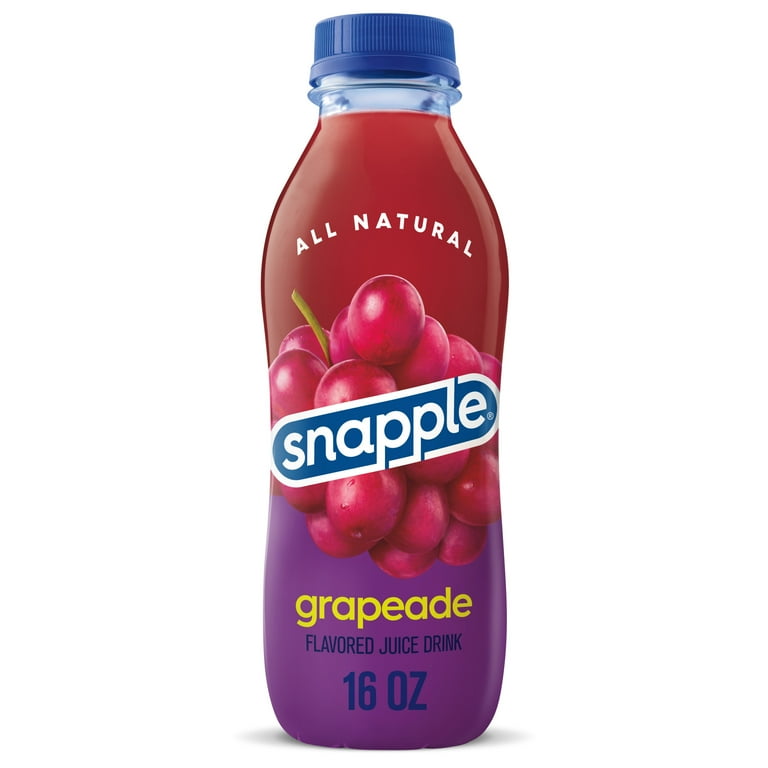 Snapple Grapeade Juice Drink, 16 fl oz, Plastic Bottle - Walmart.com