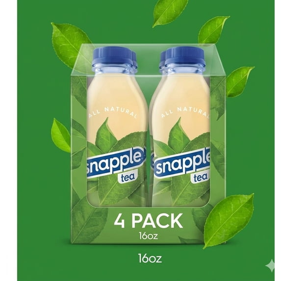 Snapple Green Tea 4 Pack 16 fl oz Bottles