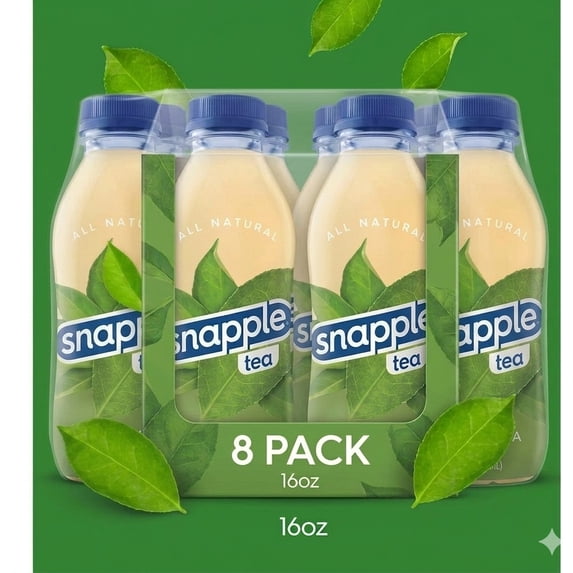 Snapple Green Tea, 8 Pack, 16 fl oz Bottles