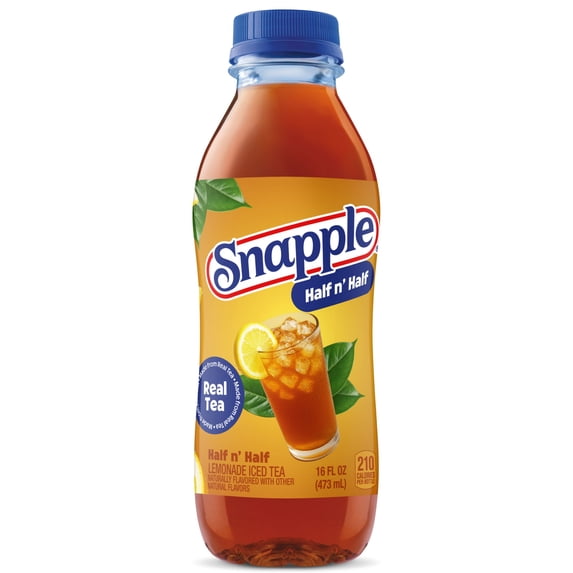 Snapple Half 'n Half Tea and Lemonade, Iced Bottled Tea Drink, 16 fl oz
