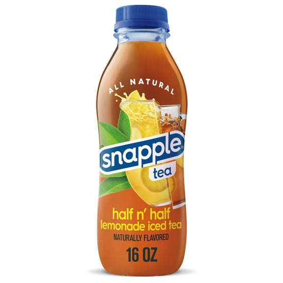 Snapple Half 'n Half Tea and Lemonade, 16 fl oz recycled plastic bottle