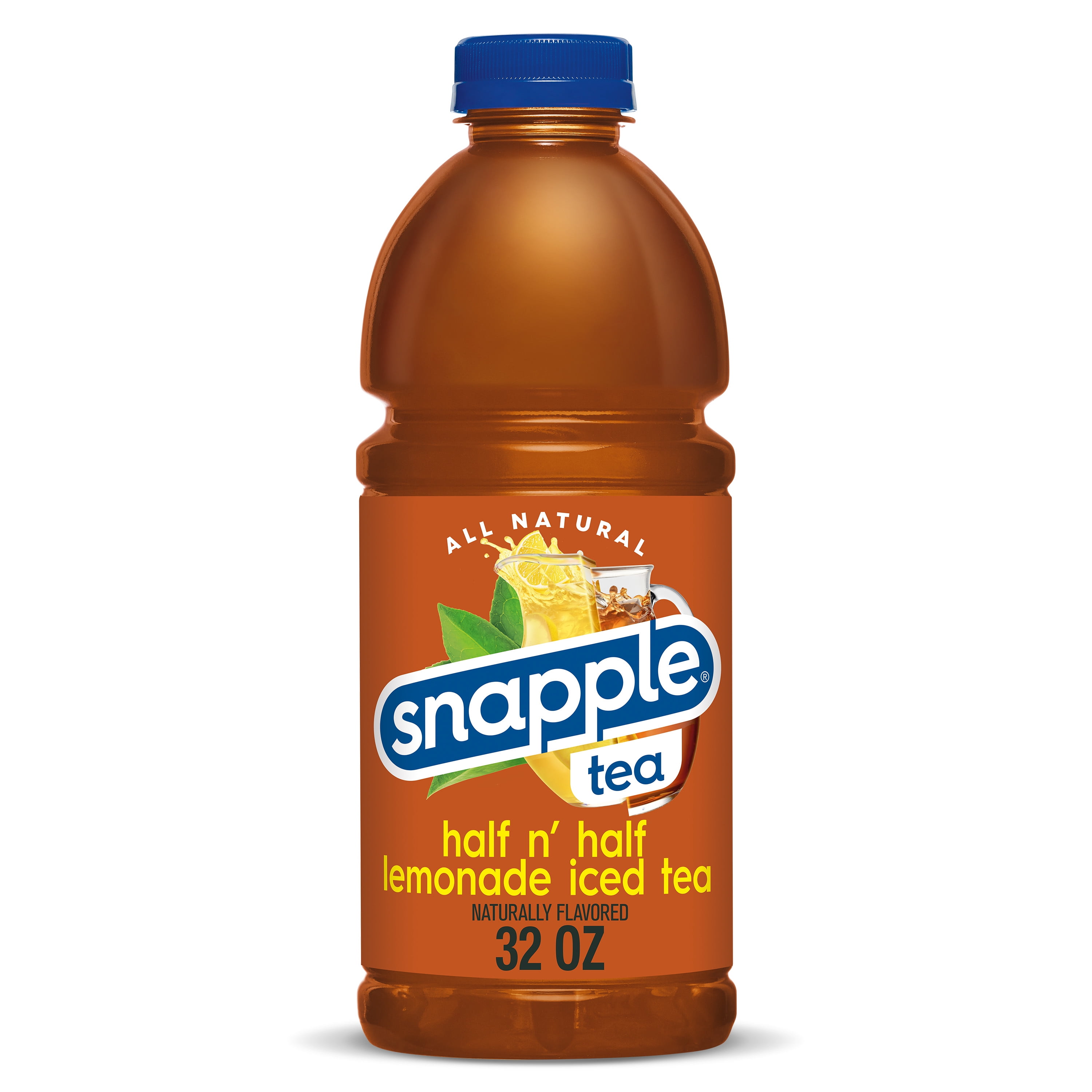 Snapple Half 'n Half Tea and Lemonade, Iced Bottled Tea Drink, 32 fl oz