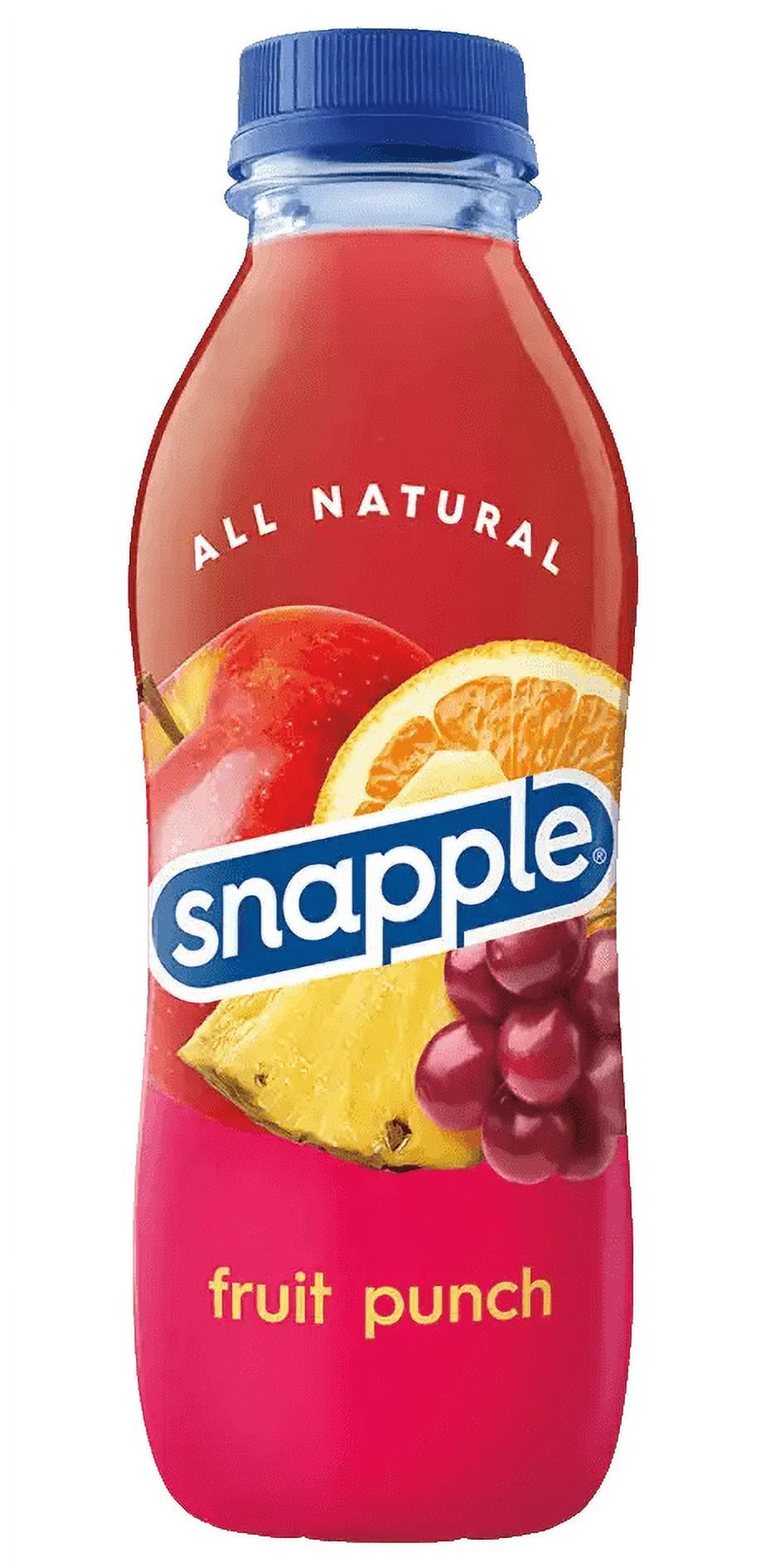 Snapple Fruit Punch Juice Drink, Apple Flavored, 16 Fl. Oz, 12 Pack