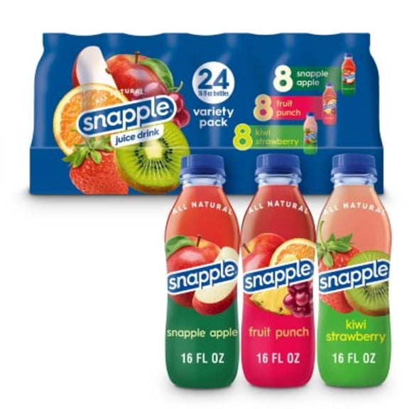 Snapple Juice Variety Pack, 16 fl oz Bottles (24 Pack)