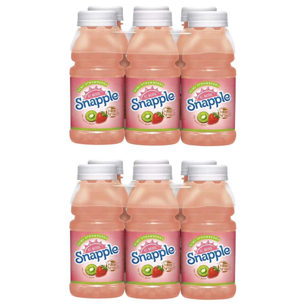 Snapple Kiwi Strawberry, 8oz Bottle (Pack of 12, Total of 96 Fl Oz), Kiwi Strawberry Juice Drink , Natural Drink