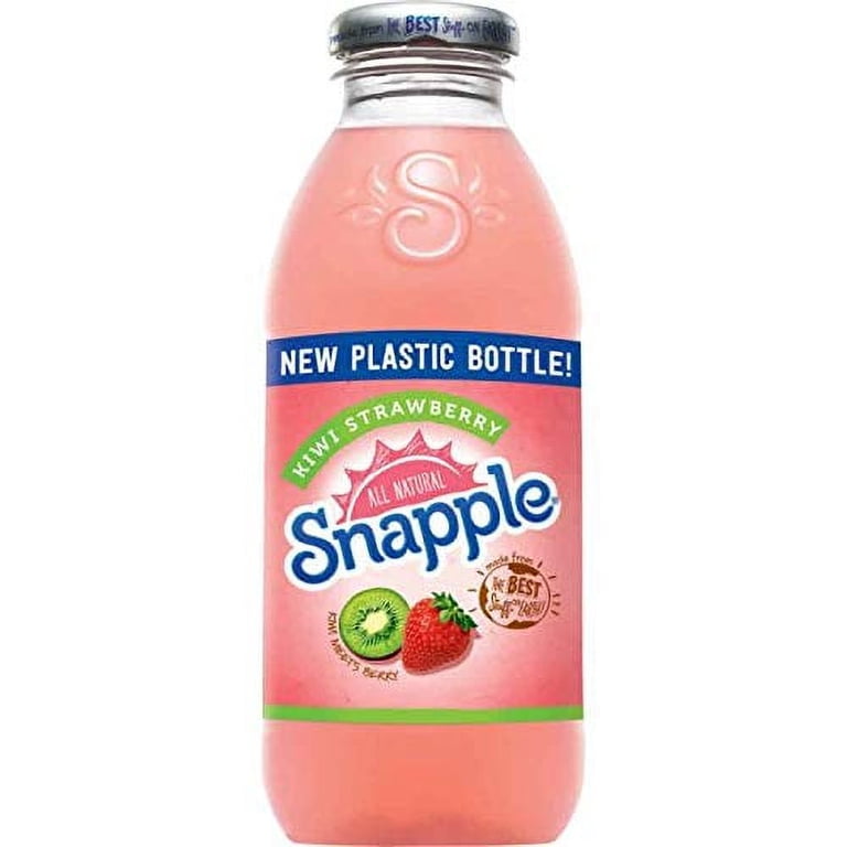 Snapple Kiwi Strawberry Iced Tea, 16oz Bottle (Pack of 10, Total