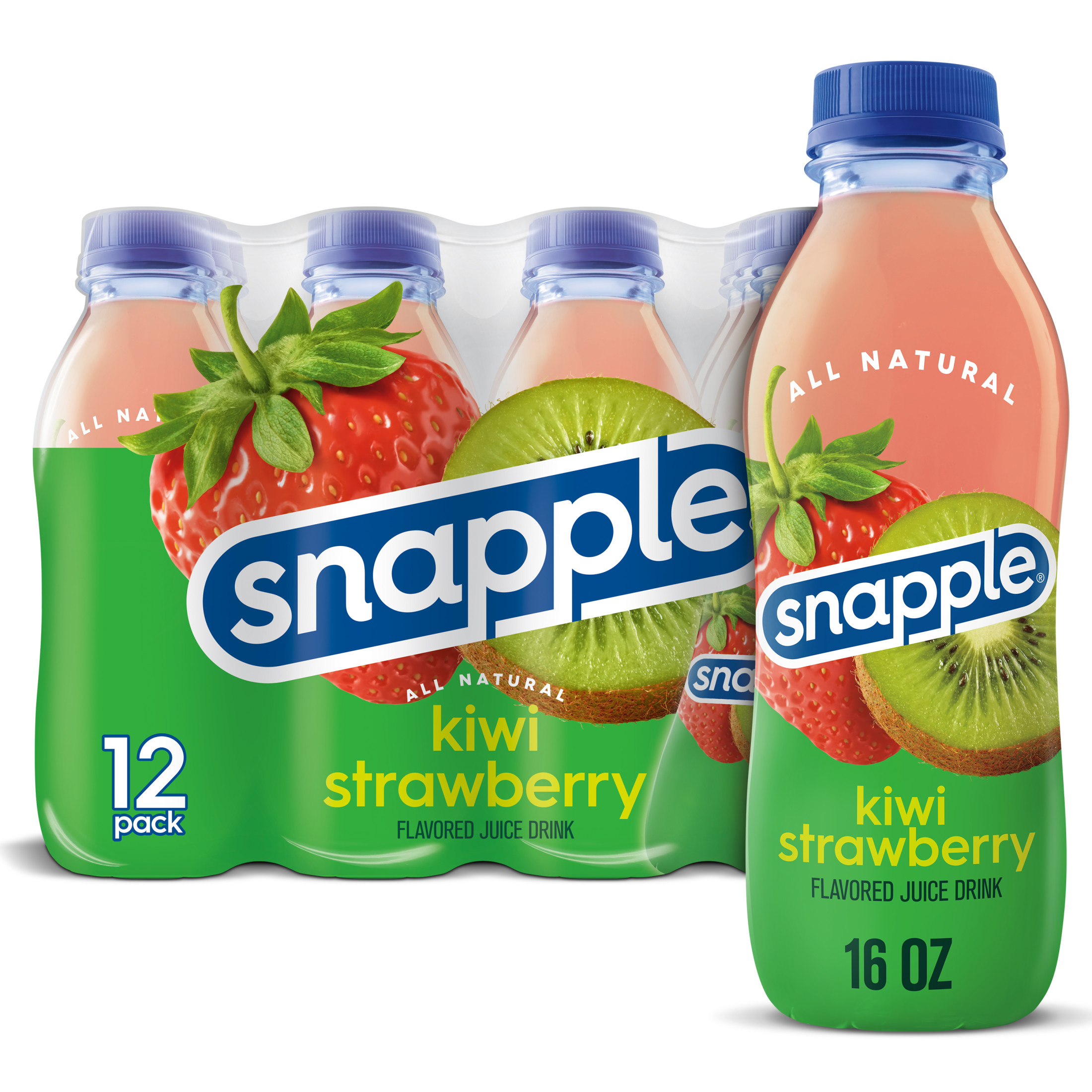 Snapple Kiwi Strawberry Flavored Juice Drink 16 Fl Oz 12 Count Bottle Snapple Kiwi Strawberry Flavored Juice Drink 16 Fl Oz 12 Count Bottle