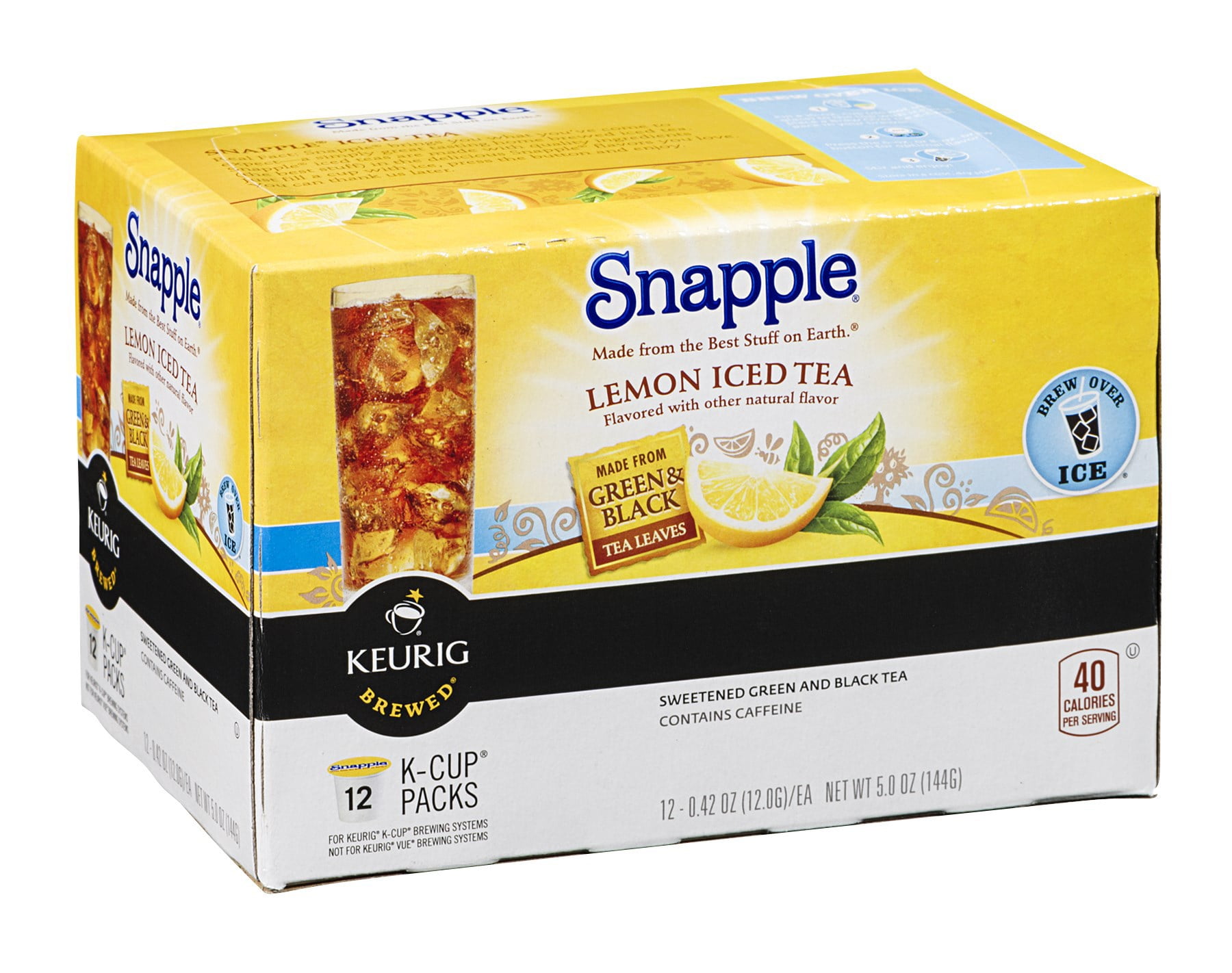 Snapple Lemon Iced Tea K Cups, 12 CT (Pack of 6)