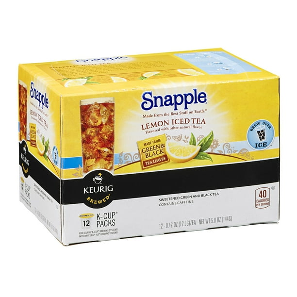 Snapple Lemon Iced Tea K Cups, 12 CT (Pack of 6)