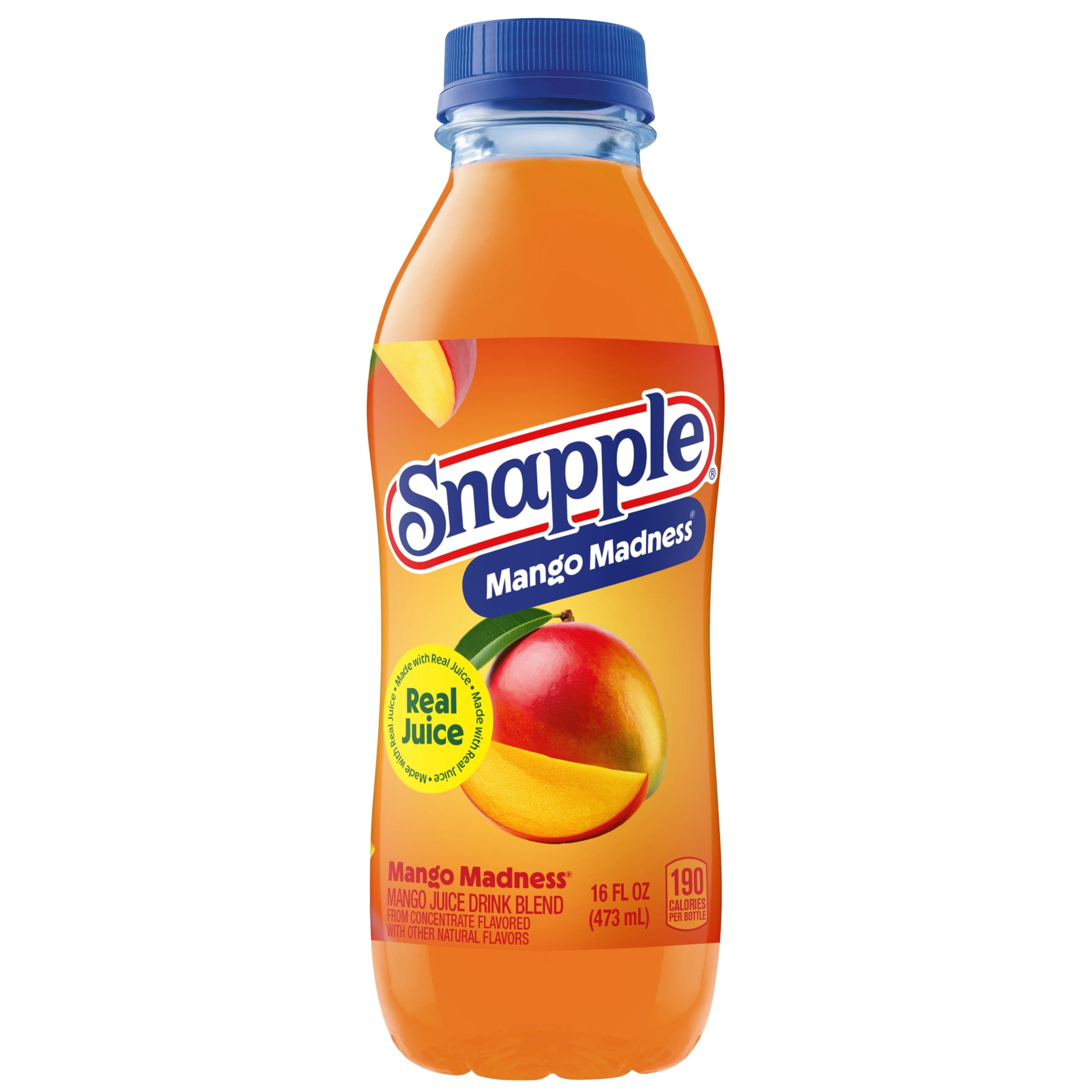 Snapple All-Natural Mango Madness Fruit Juice Drink, 16 fl oz