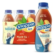 Snapple Peach Tea, 16 fl oz recycled plastic bottle, 6 pack, The Fantastic Four: First Steps Limited Edition