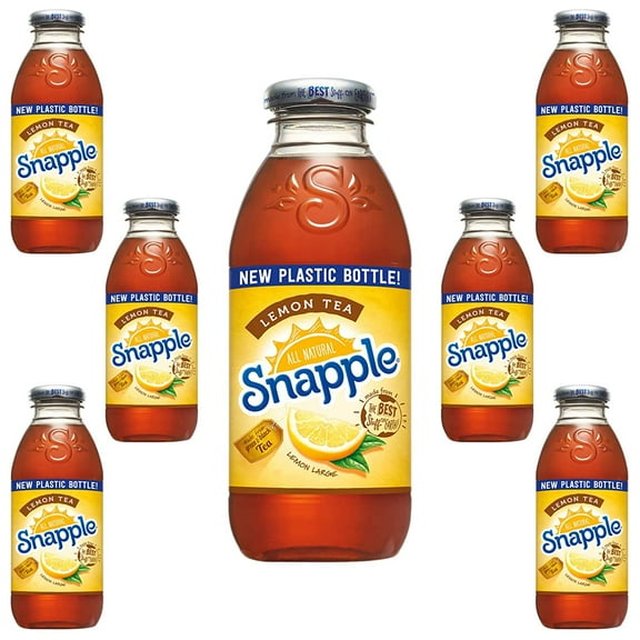 Snapple Natural Pure Leaf Iced Tea with Lemon, 16oz Bottle (Pack of 8, Total of 128 Fl Oz)