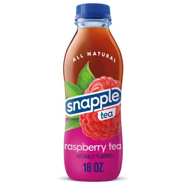 Snapple Natural Raspberry, Bottled Tea Drink, 16 fl oz - Walmart.com
