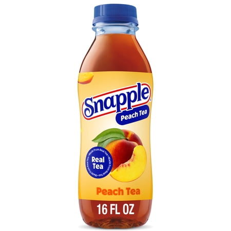 Snapple Peach Tea Juice Drink, 16 fl oz, Bottle