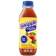 Snapple Peach Tea & Lemonade, 16 fl oz, Bottle