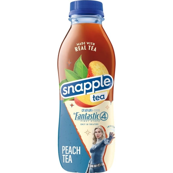 Snapple Peach Tea The Fantastic Four: First Steps Limited Edition Juice Drink Bottle 16 fl oz - Pack of 1