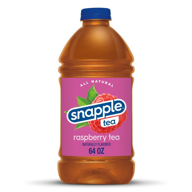 Snapple All Natural Raspberry, Iced Bottled Tea Drink, 64 fl oz
