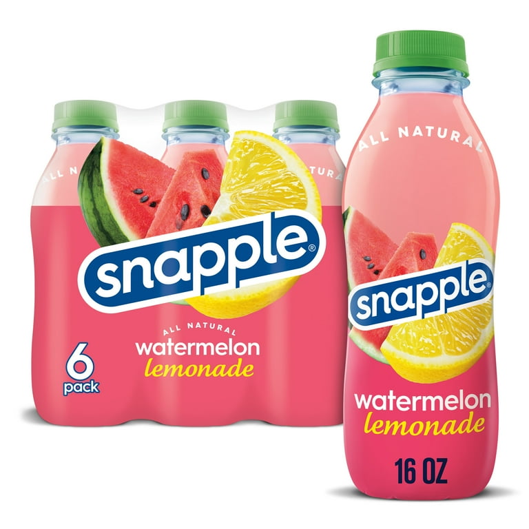 Snapple Watermelon Lemonade Juice Drink, 16 fl oz, Case of