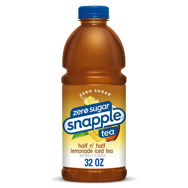 Snapple Zero Sugar Half 'n Half, Iced Bottled Tea Drink, 32 fl oz