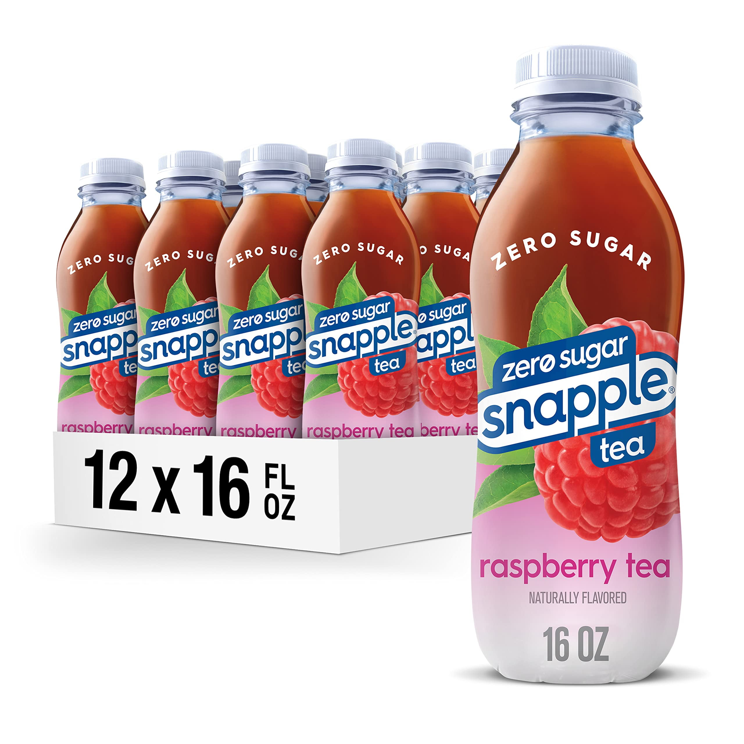 Snapple Zero Sugar Raspberry Tea, 16 Fl Oz Recycled Plastic Bottle ...