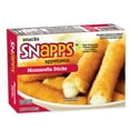 thumbnail image 1 of Snapps Frozen Appetizers Mozzarella Cheese Sticks, 5 oz Cardboard Box, 1 of 5