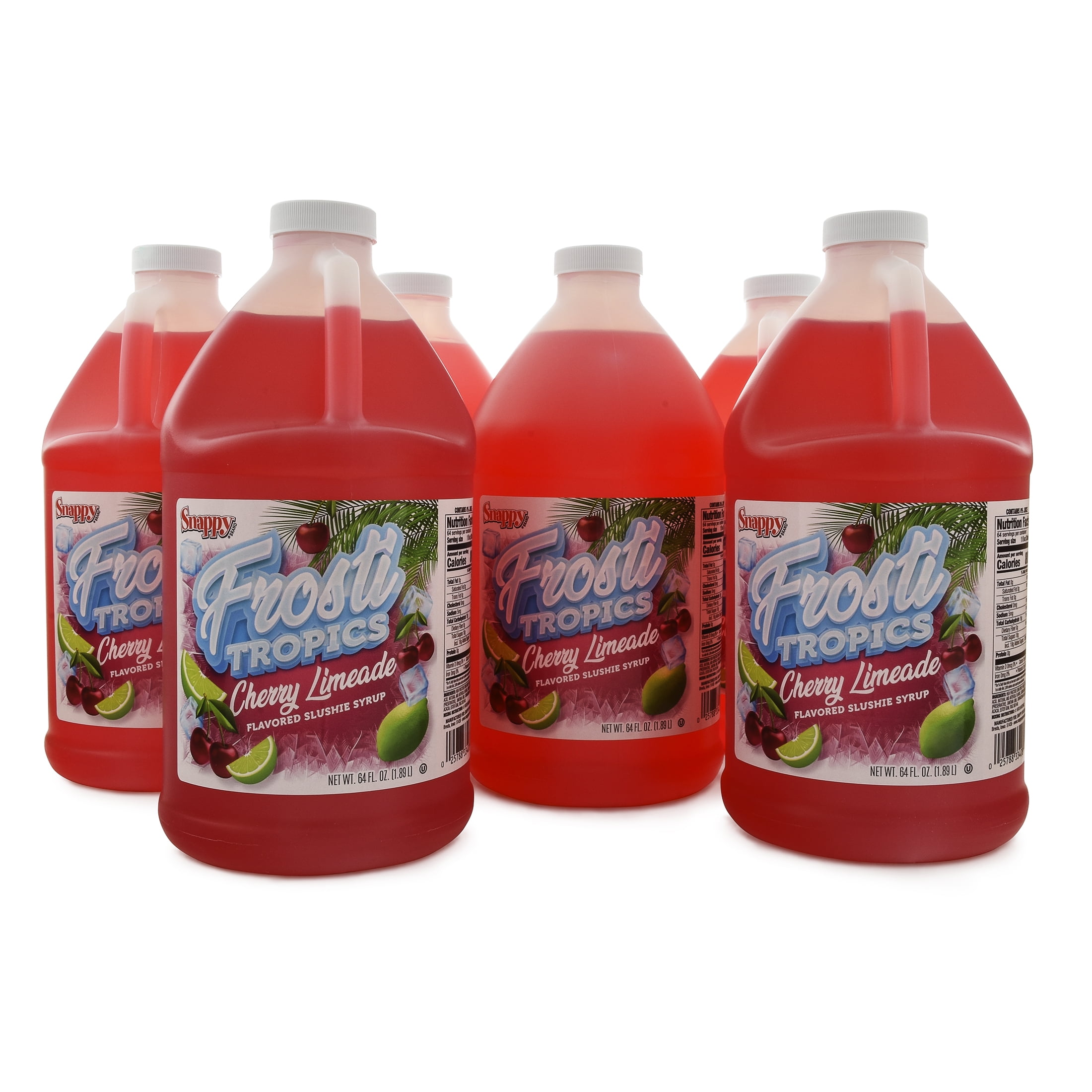 Snappy Frosti Tropics Georgia Peach Slush Mix, 1/2 Gallon, 6 Pack