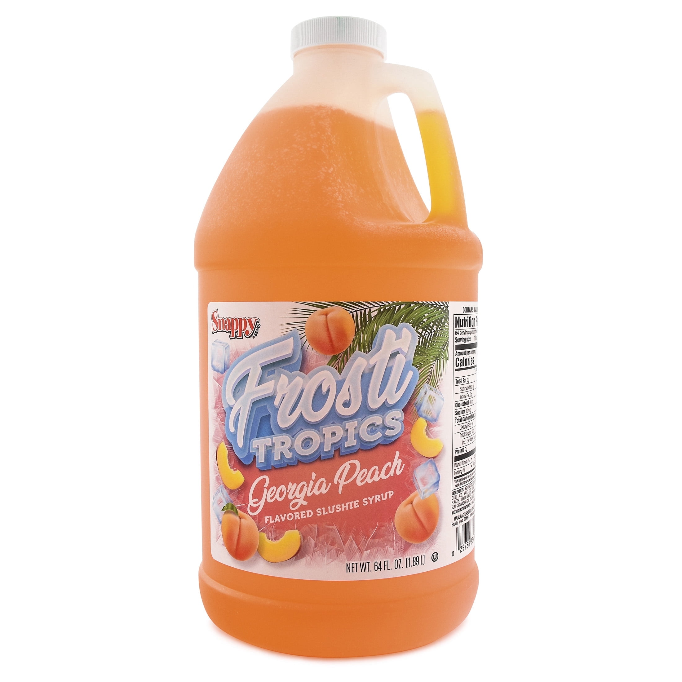 Snappy Frosti Tropics Georgia Peach Slush Mix, 1/2 Gallon
