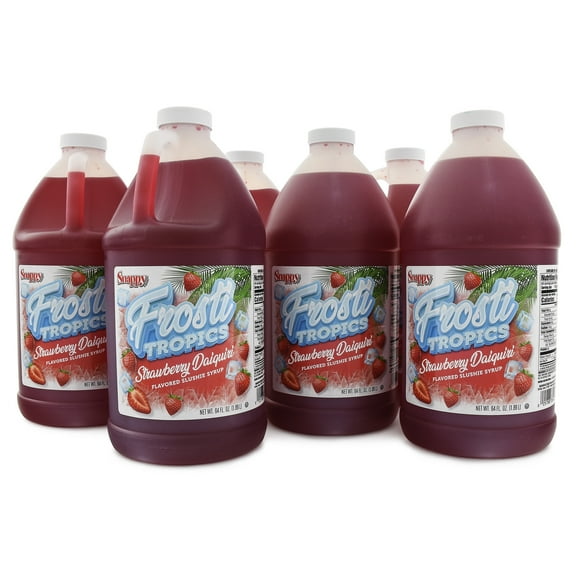 Snappy Frosti Tropics Strawberry Daiquiri Slush Mix, 1/2 Gallon, 6 Pack