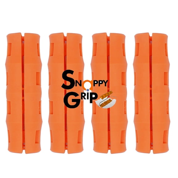 Snappy Grip Light Orange Ergonomic Replacement Bucket Handles 4 Pack