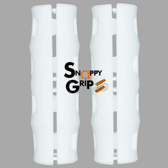 Snappy Grip White Ergonomic Replacement Bucket Handles 2 Pack