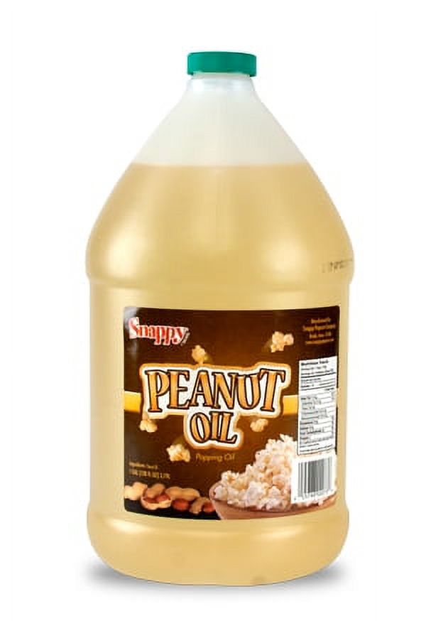 Snappy Pure Peanut Oil – 1 Gallon, High Smoke Point For Frying Turkey, Popcorn & More