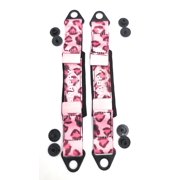 Snappy Shoe Rivets Kids Size Adjustable Soft Replacement Heel Straps for clog Shoes pINK C12 to M7