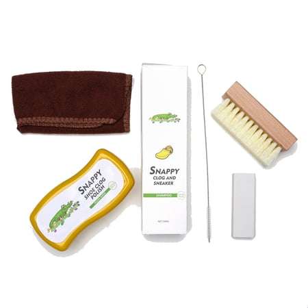 Snappy Shoe Rivets Shoe Cleaner Kit - 6-Piece Set for Clogs, Sneakers, and Leather Shoes