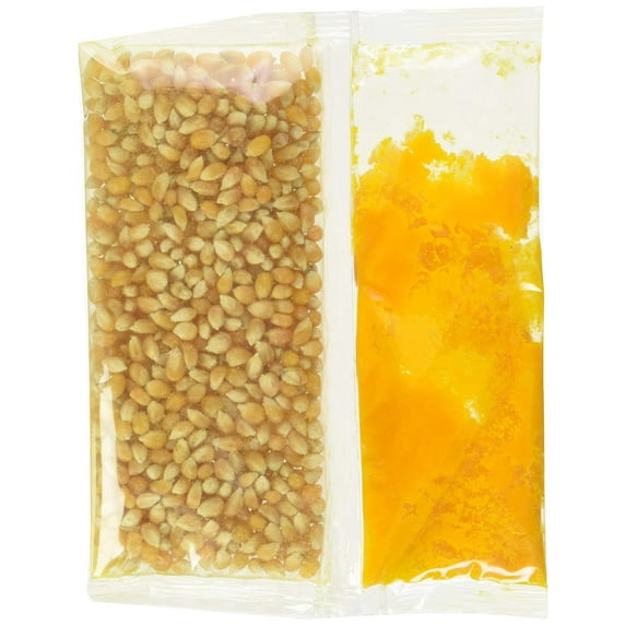 24-5.4 oz. Snap-Paks for 4 oz. Poppers - Yellow Popcorn, Coconut Oil, Buttery Flavored Salt by Snappy Popcorn NEW